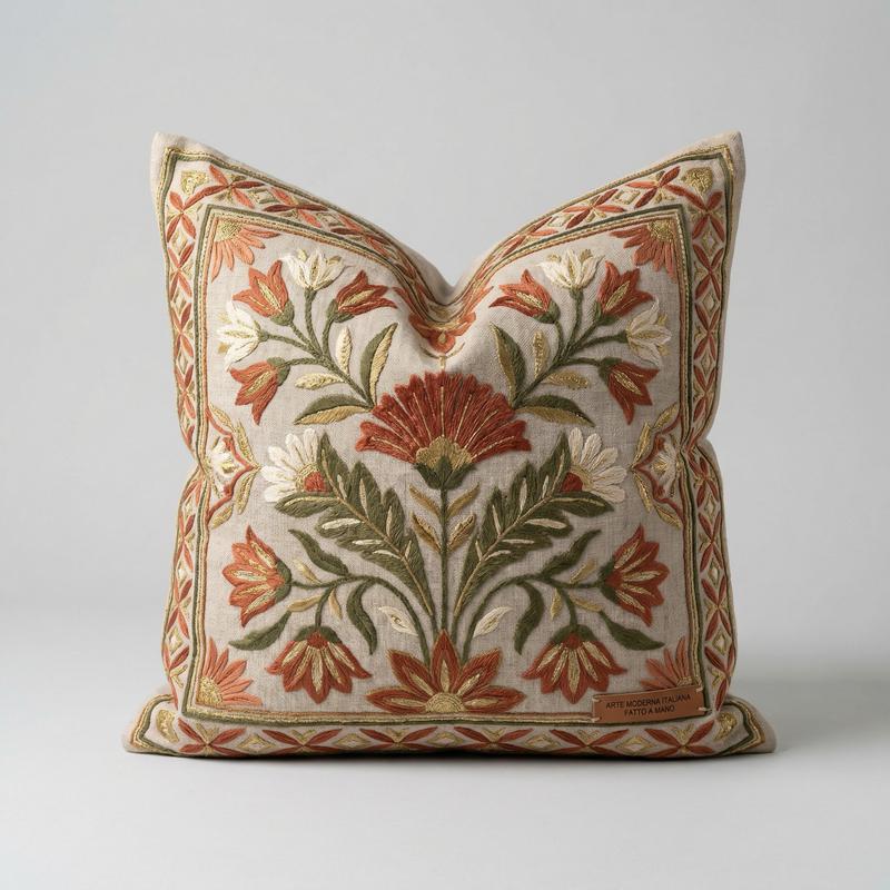 Ricamato Embroidered Cushion