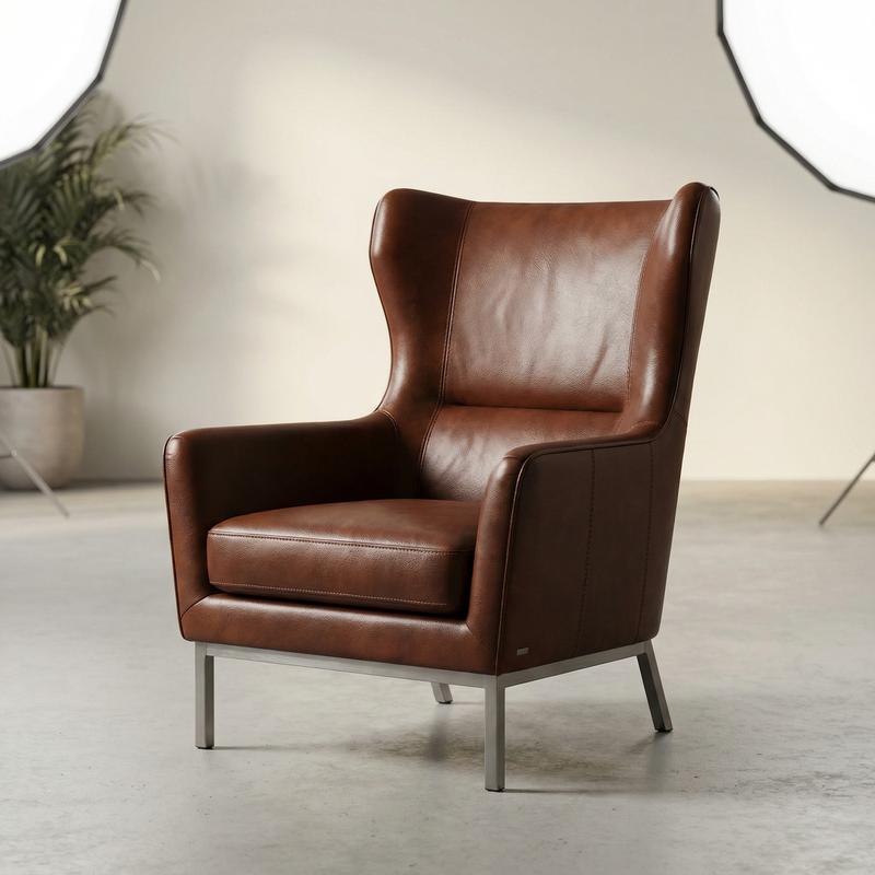 Wingback Leather Chair